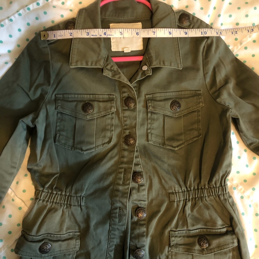 Army Green Utility Jacket - Picture 3 of 5